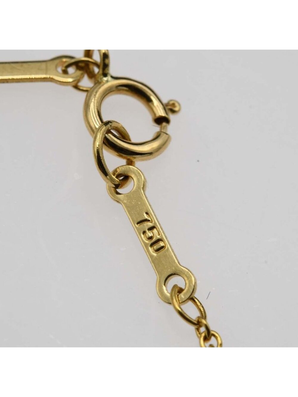 Tiffany & Co Polished Necklace by the Yard YG 750 5 - Picture 4 of 6